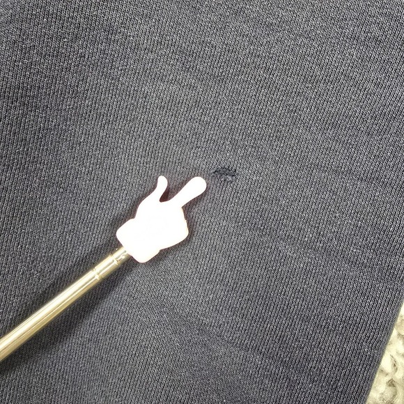 Flint and Tinder Hoodie Men Medium Faded Black Pullover Sweatshirt Raglan Pocket - Picture 4 of 13